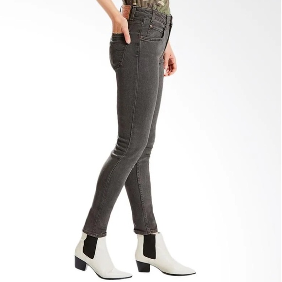 Levi’s 721 Vintage Orange Tab Black High-Rise Skinny Jeans size 27 - Picture 3 of 10